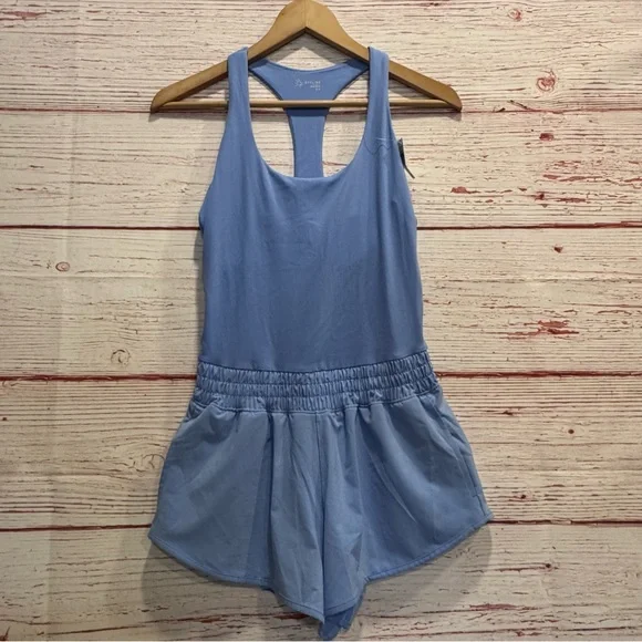 NWT Offline by Aerie Real Me Hot Stuff Romper in Blue Lion Sz S - Picture 4 of 15